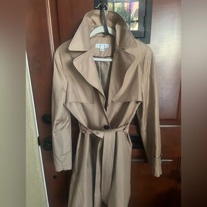 Via Spiga Tan Belted Trench Coat